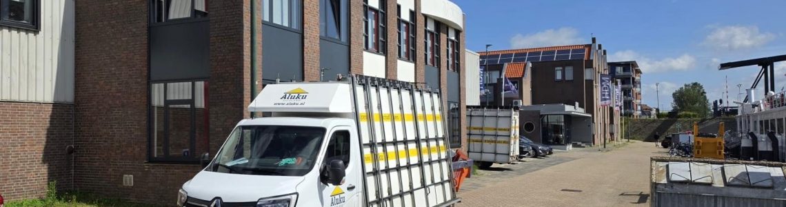 Bedrijfspand aluminium kozijnen maassluis